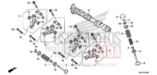 CAMSHAFT/VALVE (FRONT) VFR1200FF de 2015